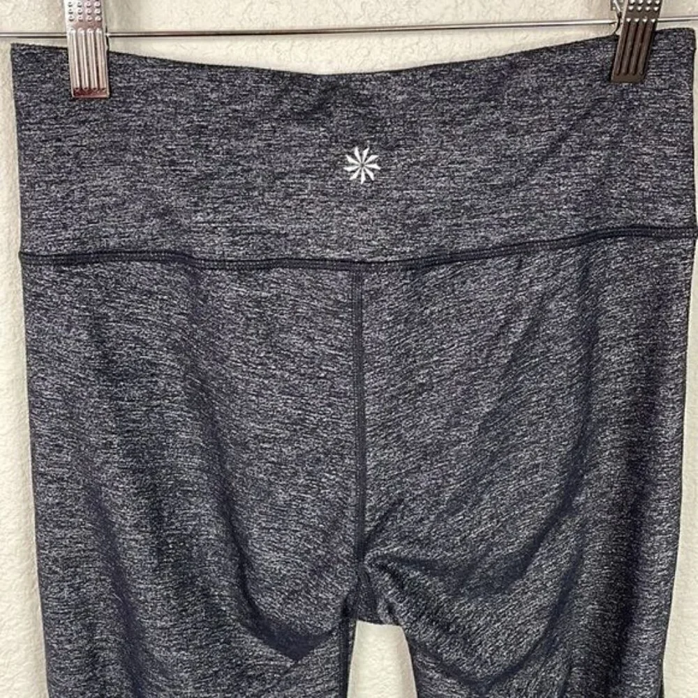 Athleta Chaturanga Capri Dark Gray Leggings Yoga Gym 212387-00 Sz S